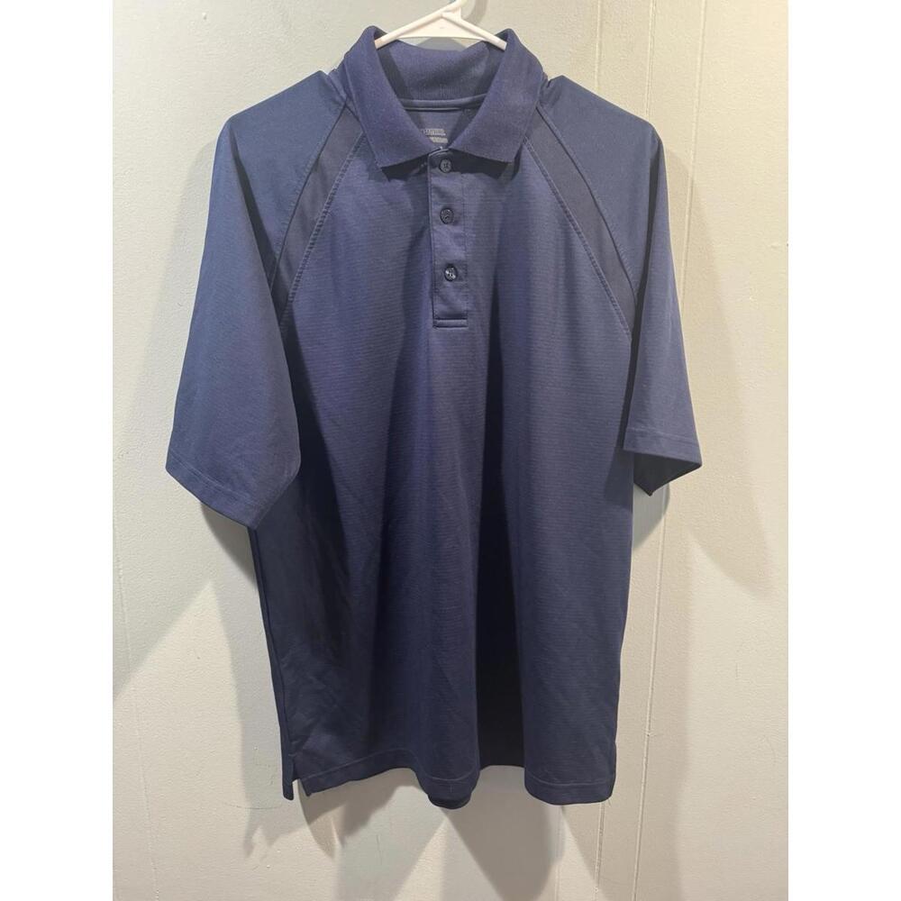 Mens Extreme Performance Polo Shirt Size Medium Blue RLI Embroidered